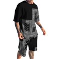 thumbnail image 1 of WILLBEST Pantalones Cortos Deportivos para Hombre, Estilo Casual de Playa, Estilo Deportivo, Estampados, de Manga Corta, 1 of 3