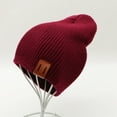 thumbnail image 6 of vnanda Autumn Baby Hat Knitted Winter Hat for Children Adults Elastic Windproof Cozy Solid Color Beanie for Autumn Winter Outdoor Activities Autumn Winter, 6 of 7
