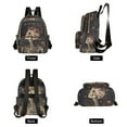 thumbnail image 4 of FORMRS Mini Backpack Purse for Women Travel Daypack Casual Shoulder Bag, Skeleton with Flowers Pattern, 4 of 7