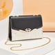 thumbnail image 5 of Mujeres Messenger Bolsa de lentejuelas Moda Single Hombro PU Cadena de cuero Correa Bolso Teléfono Móvil Flip Bolsas Cross Bolsos Regalos Tipo Negro1 kenally AP008901-02, 5 of 7