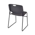 thumbnail image 7 of 36" Square Breakroom Table- Ash Top- Chrome Base & 4 Zeng Stack Chairs- Black, 7 of 7