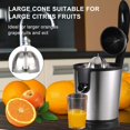 Wrea Electric Citrus Juicer, for Orange, Lemon, Grapefruit, Stainless