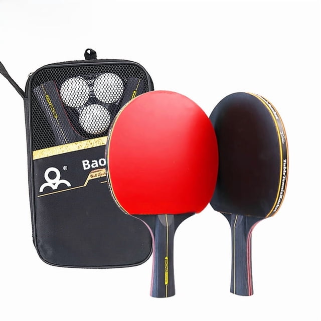 Premium Yang Wood Table Tennis Racket Set - 2 Paddles with Long Handles, Custom Logo Option, Durable & Responsive for Student Training & Competition, Crafted in Jiangsu Yangzhou for Optimal