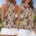 thumbnail image 4 of Jeiento 250 Years Matching Golf Shirts for Couple Tropical Flowers Men Women Matching Couple Golf Shirts 4-Way Stretch Golf Tennis Tank Top, Women's S, 4 of 7