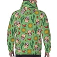 thumbnail image 7 of Uemuo Vintage Sugar Skull Pattern Men's Hoodie - Casual Pullover Hoodie with Kangaroo Pocket, Stylish Hooded Sweatshirt for Everyday Wear-Medium, 7 of 7