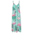 thumbnail image 4 of Flamingo Pattern Fine Art Sleeveless Dress Summer Dress Woman 2025, 4 of 7