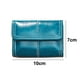 thumbnail image 2 of Cartera pequeña y compacta de piel auténtica con bolsillo para mujer, minimonedero con ventana de identificación, 2 of 6