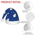thumbnail image 4 of Rateoe Moon Lamb Santa Hat Confortable Christmas Hat for Christmas Party Favors Fit for Kids, 4 of 6
