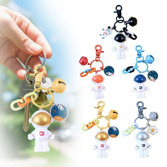 Clearance! Fashion Astronaut Color Keychain Keyring Alloy for A String of Pendants
