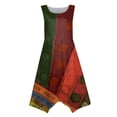 thumbnail image 4 of YDKZYMD Summer Casual Dresses for Women Floral Flowers Wedding Maxi Beach Boho Tank Dresses Hem Sundress Petite Sleeveless Midi Dress with Pockets Orange M, 4 of 5