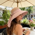 thumbnail image 6 of Wide Brim Sun Hat with Neck Flap, Foldable Breathable Bucket Hat for Women Men, Lightweight UV Protection Fishing Hiking Beach Cap, 6 of 6