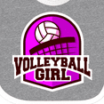 thumbnail image 4 of Inktastic Volleyball Girl Girls Baby Bib, 4 of 4