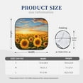 thumbnail image 6 of Uemuo Beautiful Golden Sunflower Field Printed 2 PCS Car Windshield Sun Shade, Auto Sun Heat and UV Rays Blocker, Foldable Automotive Front Window Sunshade Protector, 6 of 7
