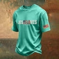 thumbnail image 4 of JESUS SAVES 1776-2026 Patriotic T-Shirt for Men - Vintage Washed Crew Neck Short Sleeve Tee - Independence Day 250th Anniversary Graphic Shirt Green XXL, 4 of 4
