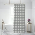 thumbnail image 4 of Levtex Home - Camden - Shower Curtain with Grommets - One Shower Curtain Panel 72 inch Length, 72 inch Width - Buffalo Plaid - Grey and Cream - 100% Cotton - Lined, 4 of 4