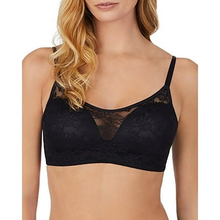 

Le Mystere Womens Stretch-Lace Wireless Bra Choose Sz/Color: 38C/Black