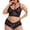 Black, variant on Clearance Sale 2025 Bra & Brief Sets Plus Size Clearance Underwear V Neck High Waist Floral Lace Bra And Panty 2 Piece Set No Underwire