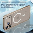 thumbnail image 4 of TECH CIRCLE for iPhone 17 Hard PC Frosted Case Metal Border Translucent Back Cover Lens Protection Shockproof Anti-Fingerprint Anti-Scratch Compatible with Qi Wireless Charging,Silver, 4 of 6
