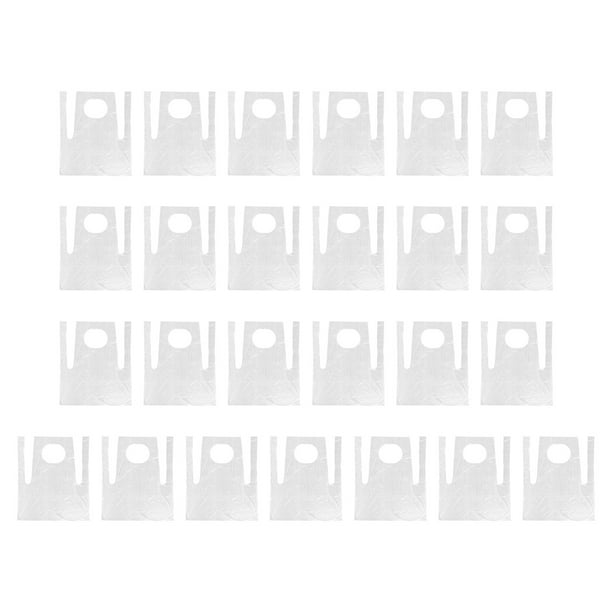 25pcs Cocina desechable Delantales Impermeable Delantales Suministros de cocina (transparentes)