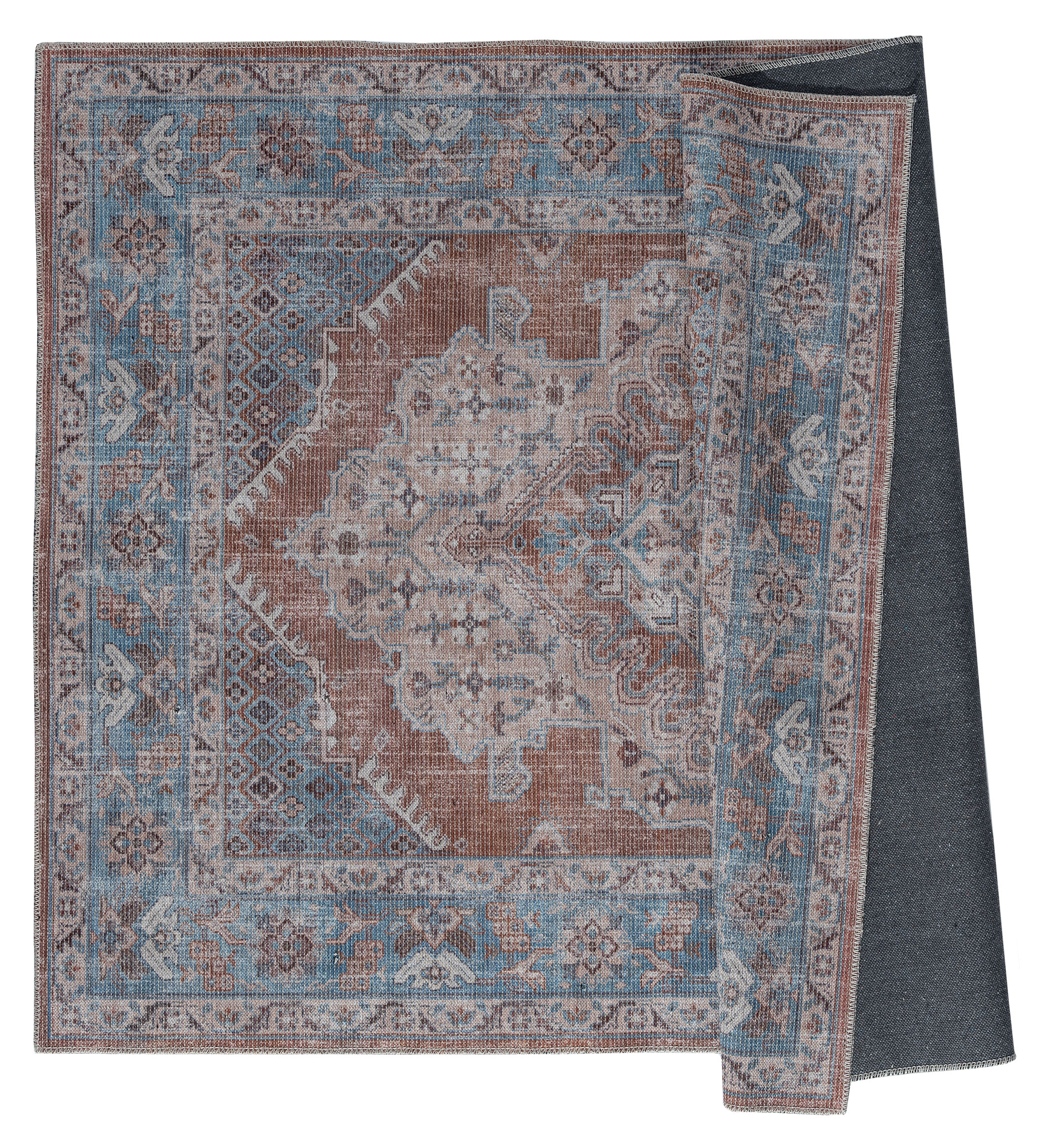 United Weavers Charm Peace Traditional Border Octagon Area Rug, Blue, 7'10" x 7'10"