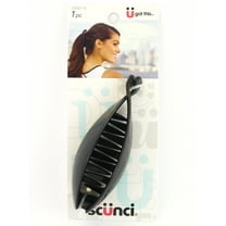 Scunci Black Plastic Banana Clincher Hair Comb - 1 Piece