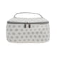 thumbnail image 1 of Bolsas de Maquillaje de Viaje Cosmético Cuadrado Ligero de Puntos Únicos 1 Pc para Viaje Blanco Gris Poliéster, 1 of 5