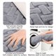 thumbnail image 4 of Alfombrilla de baño antideslizante absorbente de agua | Superficie de microfibra de terciopelo suave | Relleno ligero de espuma de poliuretano | Lavable a máquina | 15,74 x 23,62 pulgadas |, 4 of 5