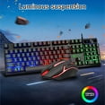 thumbnail image 4 of RGBs Backlit Mechanical Keyboards Combo 104Keys USB Plugs Play Responsive Typing For PC Users, 4 of 9