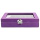 thumbnail image 3 of Portable Grids Jewelry Display Box For Women And Girls With Transparent Cover And Chic Design Purple Color 1Pcs, 3 of 3