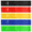 A, variant on Set of 5 Resistance Exercise Loop Bands Fitness Yoga Resistance Band TPE