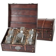 University of Virginia Cavaliers Decanter Set Whiskey Bottle and Glasses by Heritage Pewter