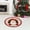 B, variant on Gumesh 3D Optical Illusion Christmas Rug, Round Swirl Design with Santa Claus That Pops, Non-Slip Backing for Living Room & Entryway, Holiday Decor