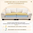 thumbnail image 5 of Muumblus 80"L Corduroy Loveseat, Upholstered Sleeper Sofa for Living Room, 2-Seater Plush Deep Seat Sofa, Beige, 5 of 8