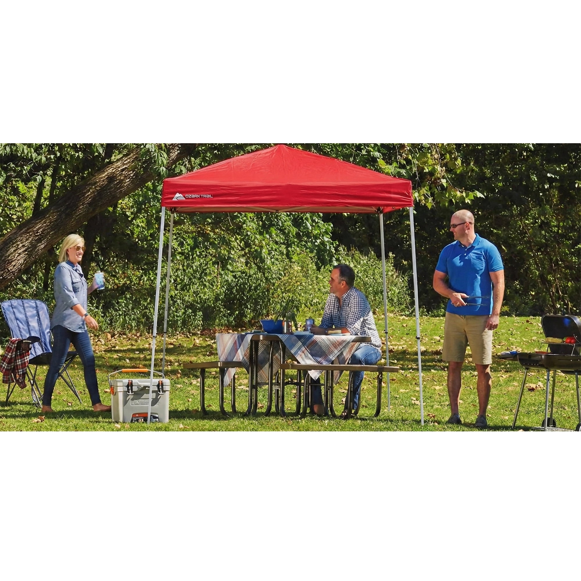 Ozark Trail 4' x 6' Brilliant Red Instant Pop-up Outdoor Canopy Shelter