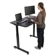thumbnail image 3 of Stand Up Desk Store Electric Adjustable Height Standing Desk with Locking Casters and Furniture Feet (Black Frame/Black Top, 48" Wide), 3 of 6