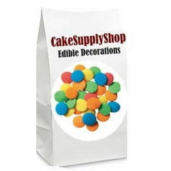 Small Round Primary Colors Cake & Cupcake Decoration Confetti Quins Sprinkles