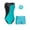 Blue Green, variant on renvena 3Pcs Kids Girls Dance Gymnastics Outfit Sleeveless Round Neckline Shiny Rhinestones Leotard with V-front Waistband Shorts and Hair Band Red 16