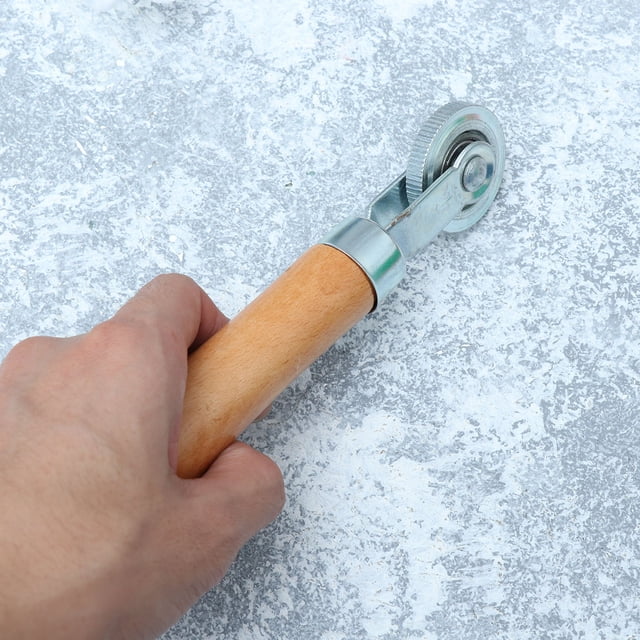 OULII 1Pcs Tire Repair Roller Tool for DIY Users with Metal Material and Remove Trapped Air Function and Brown Color