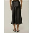 thumbnail image 6 of High-Waist Satin Midi Skirt, 6 of 7