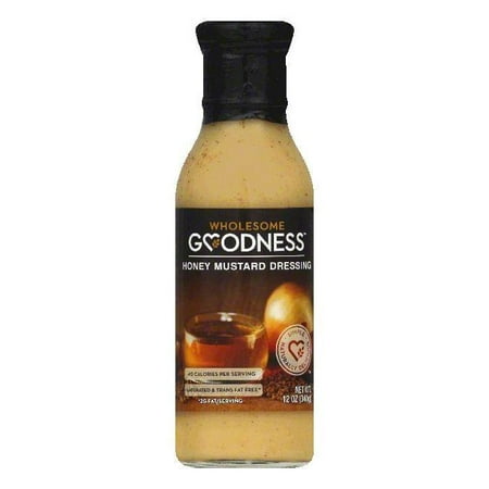 Wholesome Goodness Honey Mustard Dressing, 12 OZ (Pack of