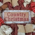 thumbnail image 4 of Farmhouse Christmas Wreath - Country Burlap Front Door Decor - White Red Beige Jute Maroon, 4 of 5