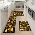 thumbnail image 6 of YIMEIS Coffee bean on black background Machine Washable Non-Slip Rubberback Indoor Runner Rug/Area Rug for Kitchen, Hallway, Kitchen, Entryway, Bathroom, 1 Piece - 16''*24'', 6 of 10