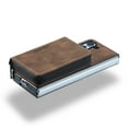 thumbnail image 6 of Nalacover Zipper Wallet Case for Samsung Galaxy Z Fold5, Soft Silicone Shockproof PU Leather Detachable Card Slots Holder Cash Pocket Slim Cover with Kickstand Magnetic Lens Protective Case, Brown, 6 of 13