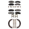 thumbnail image 1 of Transit Auto Front Rear Ceramic Brake Pads and Parking Shoes Kit for Car 2014-2016 Cadillac XTS with 6 Lug Wheels Heavy Duty Brakes KTN-100641, 1 of 11