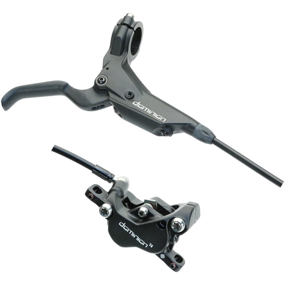 Hayes Dominion T4 Disc Brake and Lever - Front, Hydraulic, Post Mount, Black