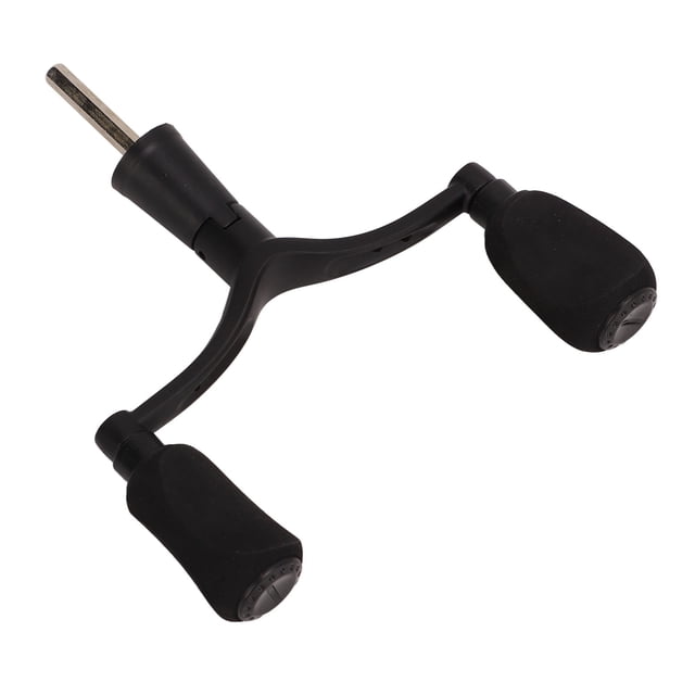 Carrete De Pesca Con Doble Mango, Carrete De Pesca Con Brazo Basculante Doble Reemplazo Portátil Accesorio De Carrete Negro Mate Para Estanque De Peces ANGGREK Fishing Reel Rocking Arm