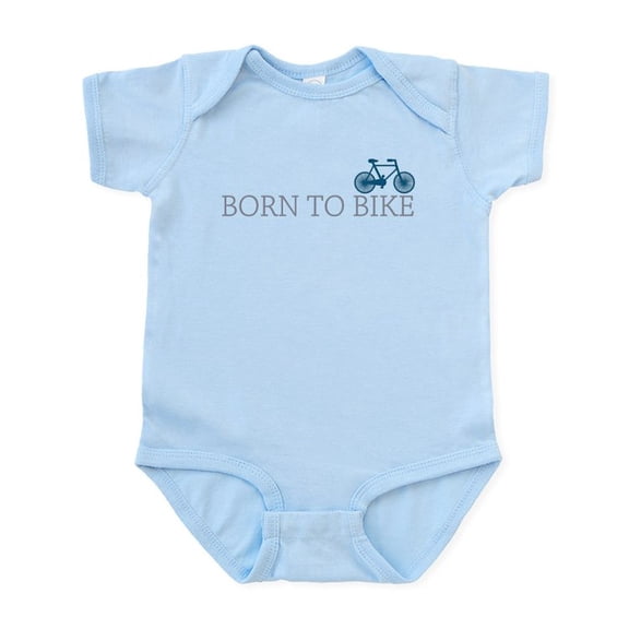 CafePress - Born To Bike Infant Bodysuit - Baby Light Bodysuit, Size Newborn - 24 Months