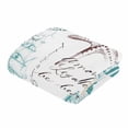 thumbnail image 5 of Retro Lighthouse Flannel Blanket for Bed,Travel and Camping, Ocean Starfish Shell Coral Teal Art Super Soft Cozy Blanket for All Seasons 40"x50", 5 of 7