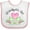 White and Pink, variant on Inktastic Grandpa's Girl Heart Flowers Girls Baby Bib