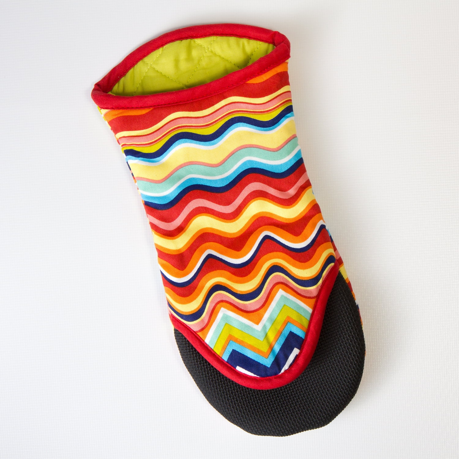 Fiesta Multicolor Zig Zag Puppet Oven Mitt One Size
